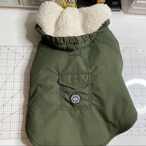 American Eagle Dog Sherpa Puffer Coat